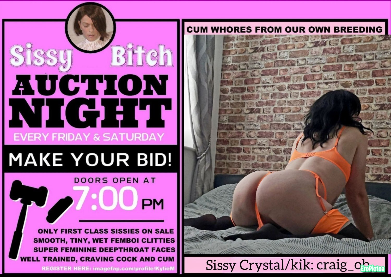 Sissy auction captions photo featuring Sissy - Part 3