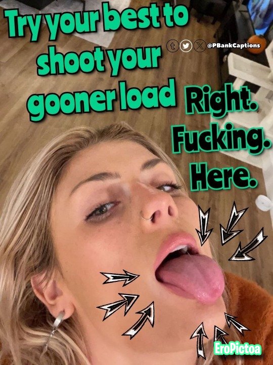 Goon Captions photo featuring Big tits
