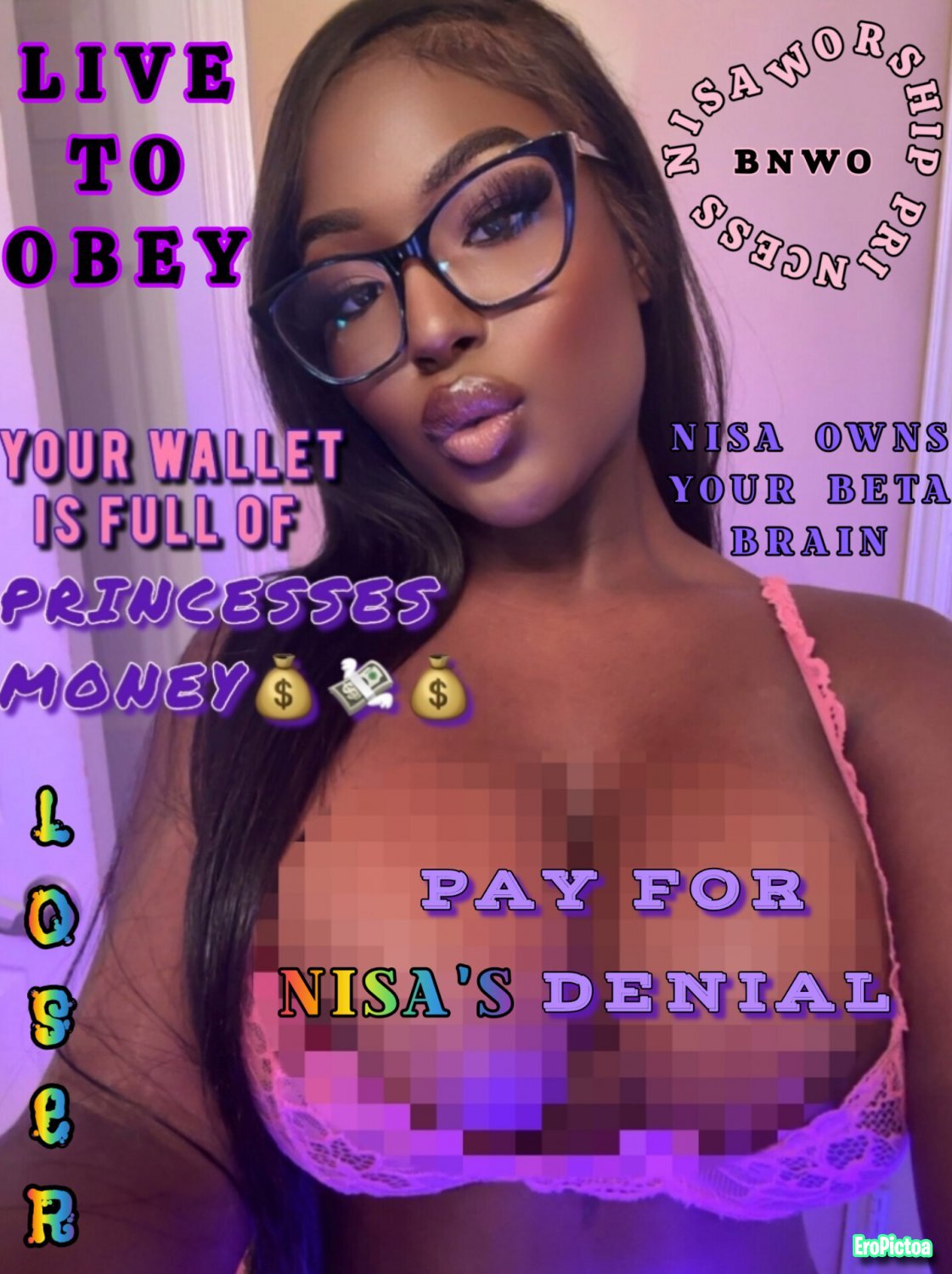 Ebony Queen Nisa captions photo featuring Censor - Part 6