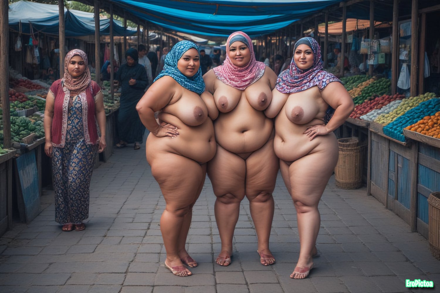 Ai Hijab Slut 5 photo featuring Big booty