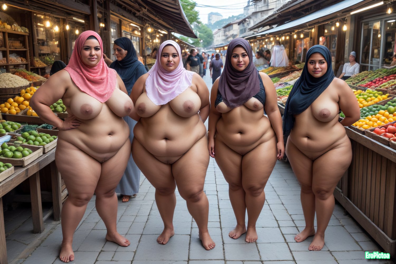 Ai Hijab Slut 5 photo featuring Market