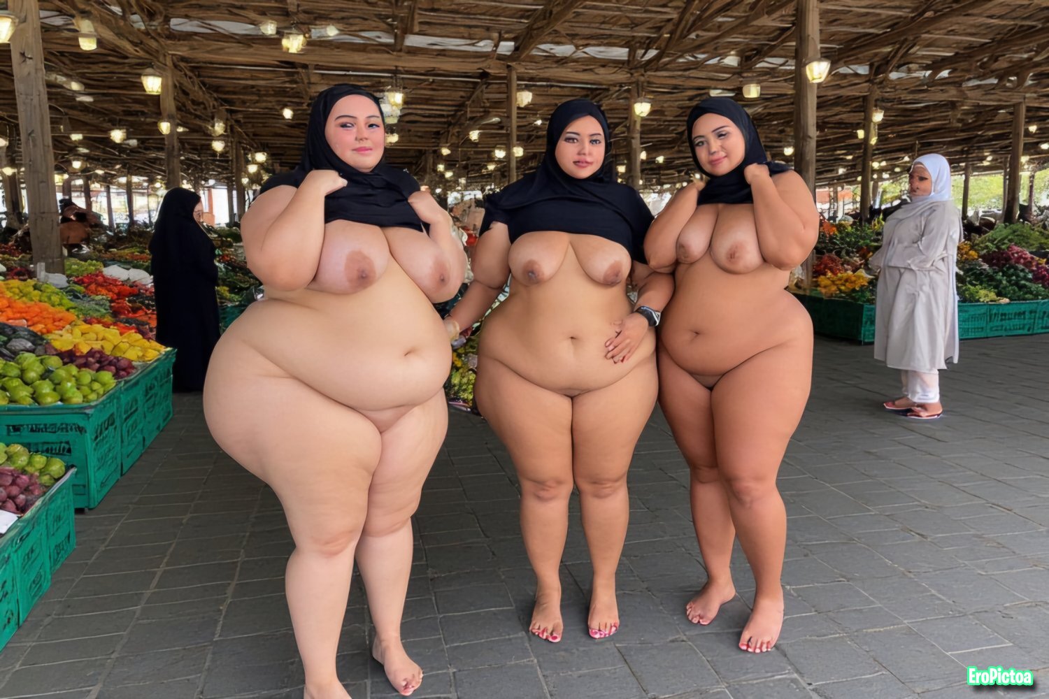 Ai Hijab Slut 5 photo featuring Naked