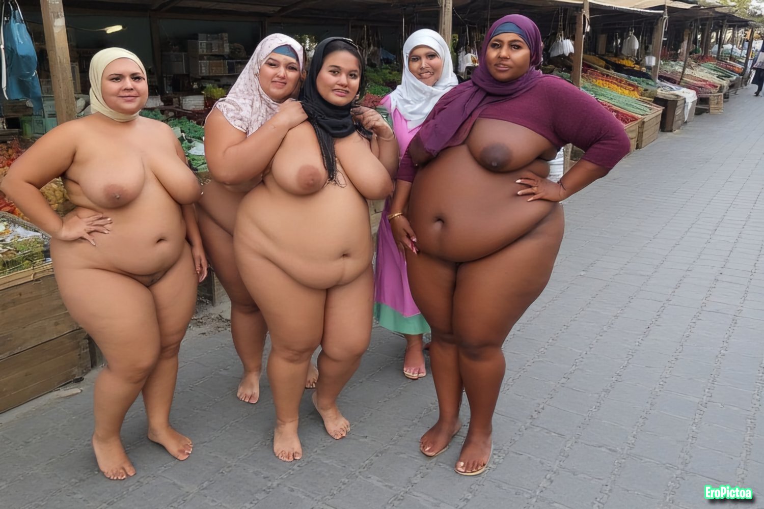 Ai Hijab Slut 5 photo featuring Big tits