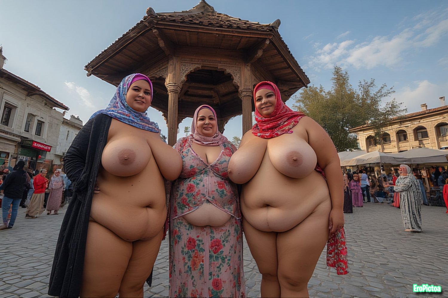 Ai Hijab Slut 5 photo featuring Big ass