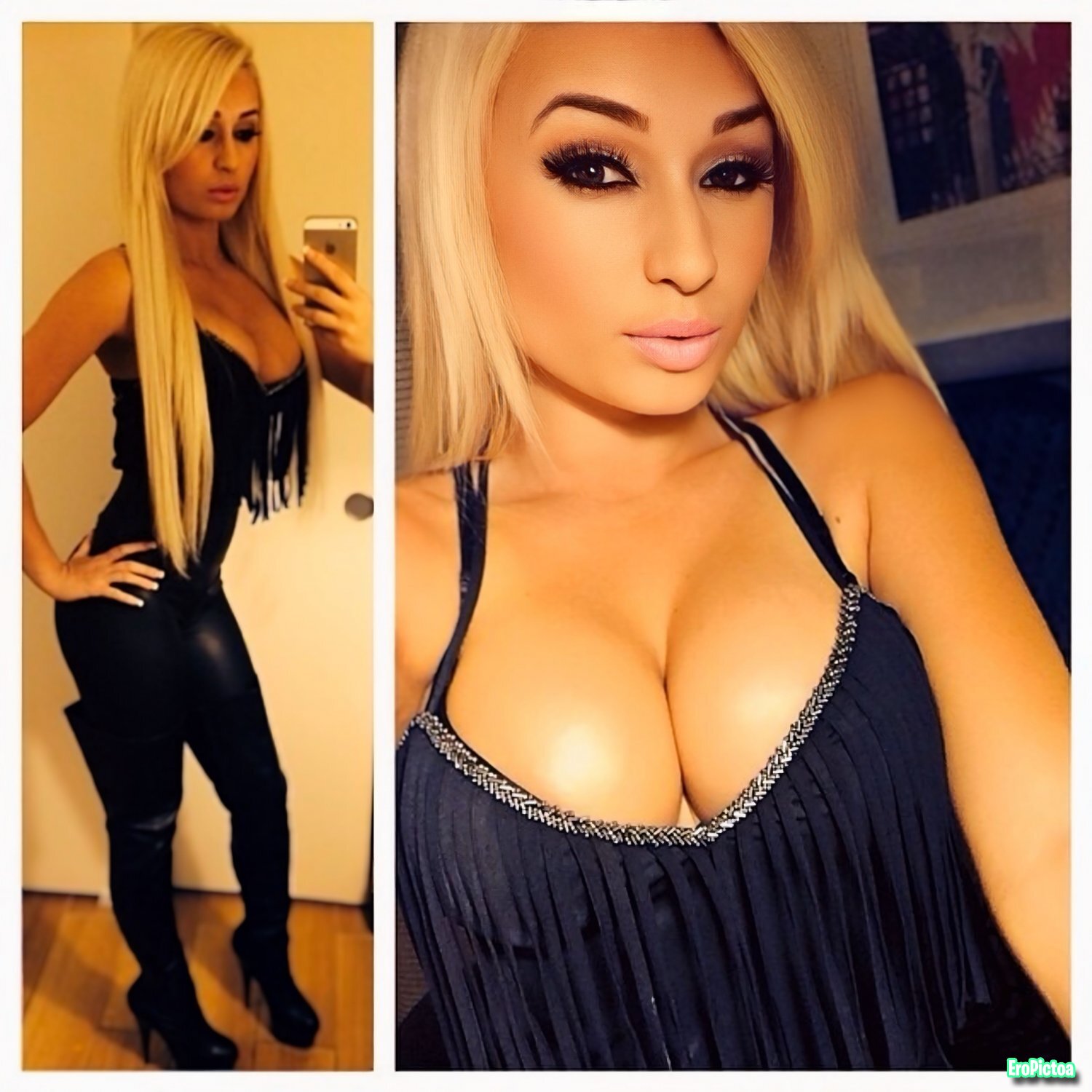 Old pictures I found of this blonde stripper, home someone recognized her(AI enhanced) photo featuring slut - Part 24
