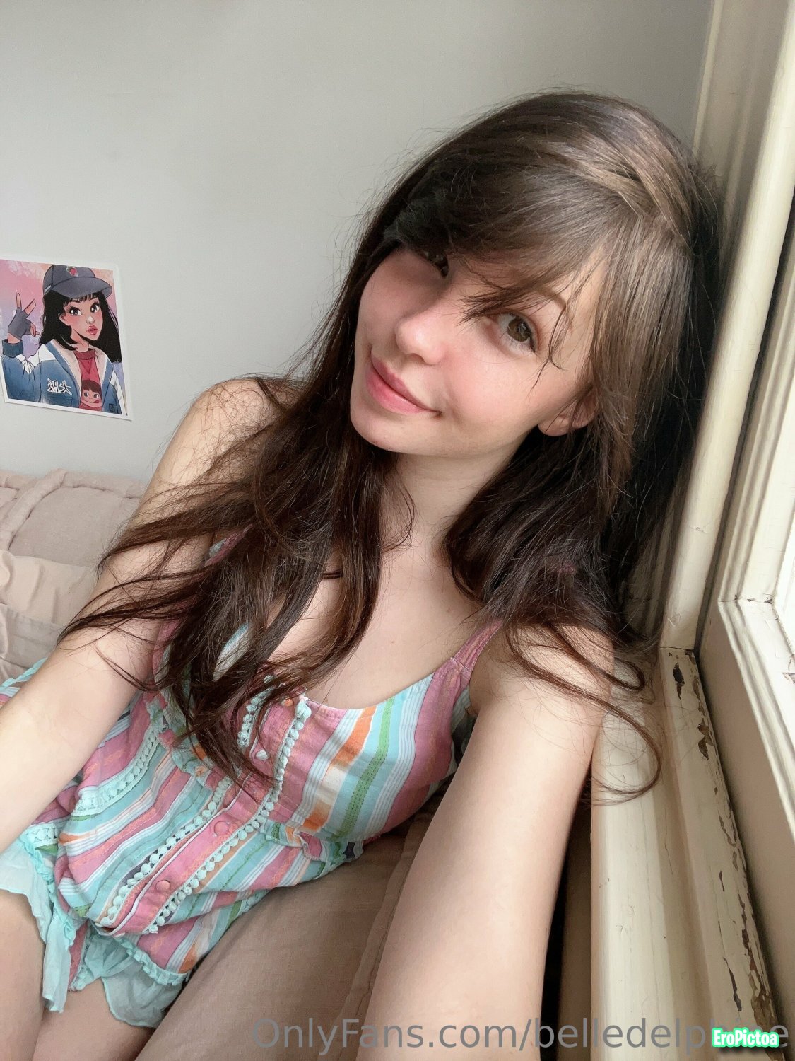 Belle Delphine NEW photo featuring pillow humping dirty talk - Part 51