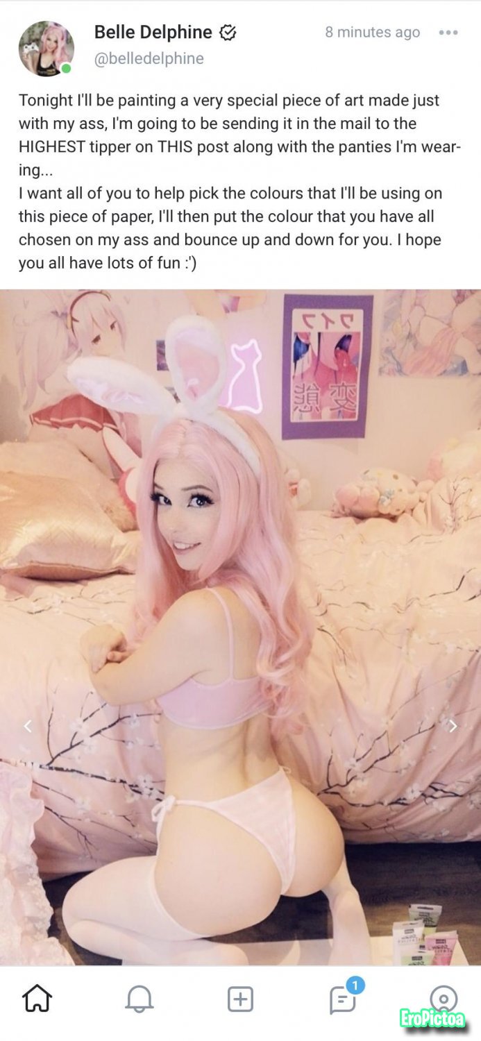 Belle Delphine Ass photo featuring belle delphine