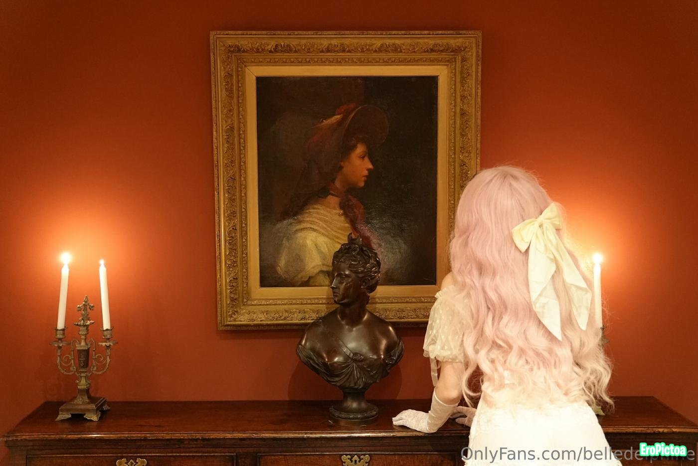 Belle Delphine Nude photo featuring belle delphine back