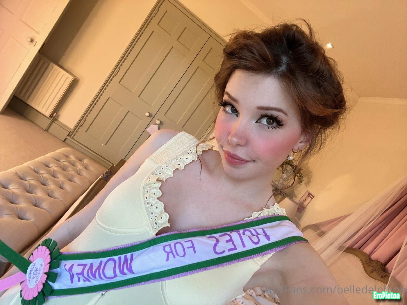 Belle Delphine Votes photo featuring belle delphine nude onlyfans