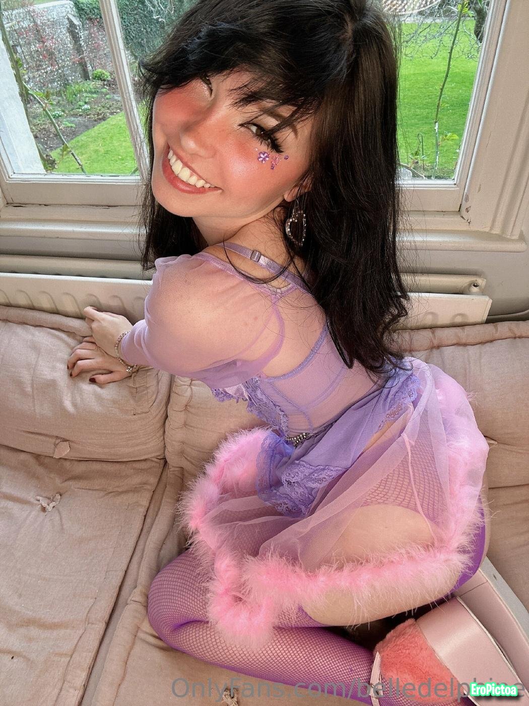 Belle Delphine Nude photo featuring belle delphine back