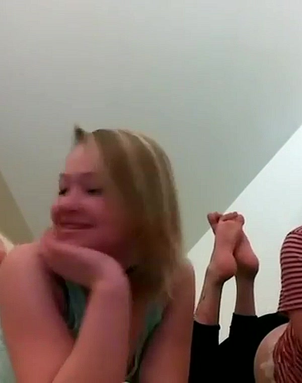 Thumbnail for Two girls show their feet, it makes an impression on me and you?
