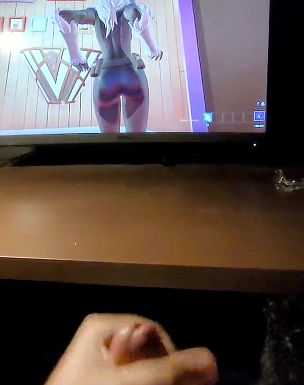 Thumbnail for Black Cat In-game ass (Fortnite) cumtribute #2