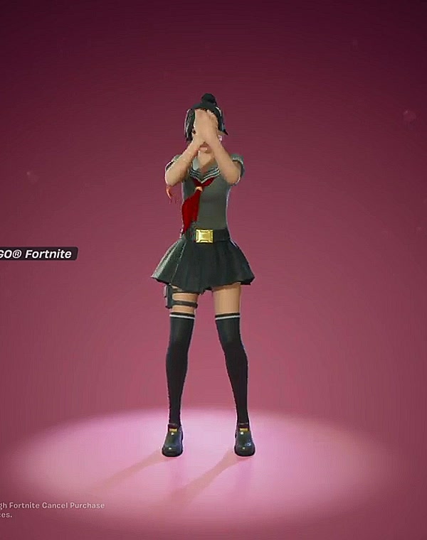 Thumbnail for Sexy school girl Tsuki fortnite