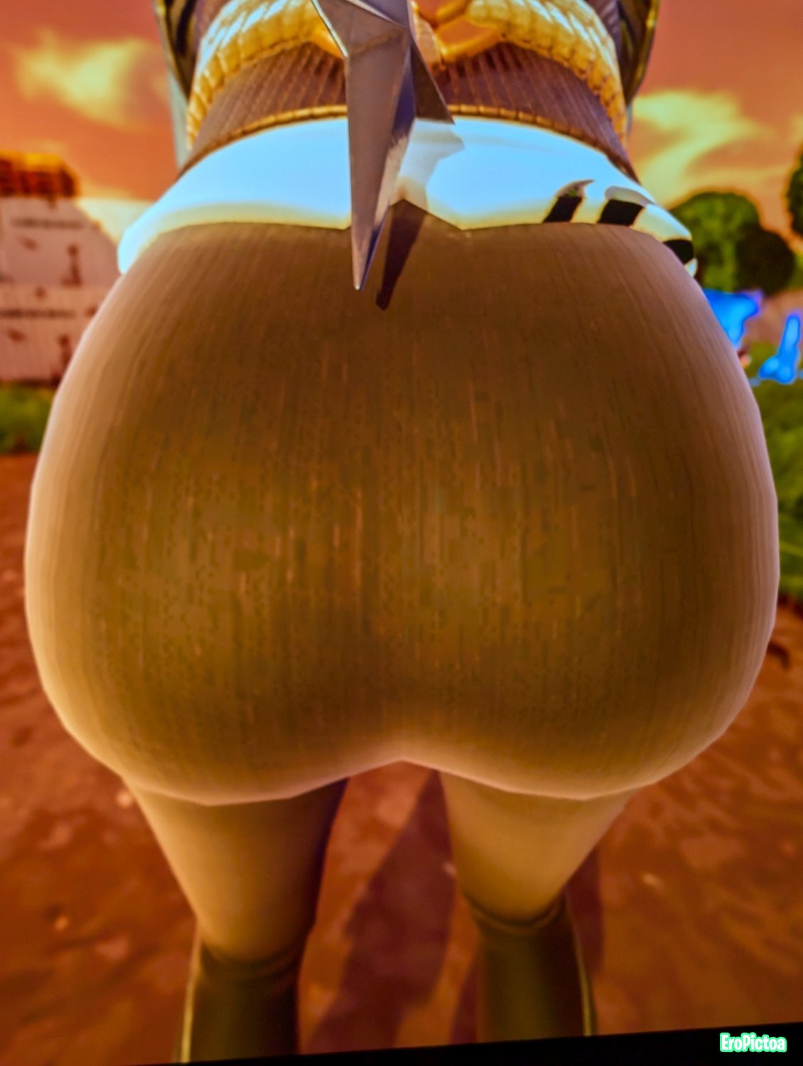 Lady of cranes showing off her sexy body doing emotes in Fortnite photo featuring Sexy