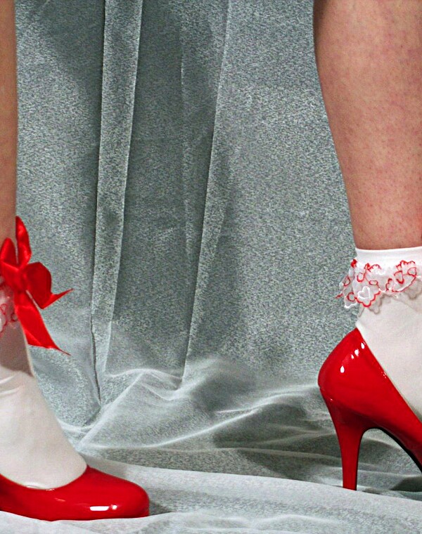 Thumbnail for Red pumps and frilly socks 1