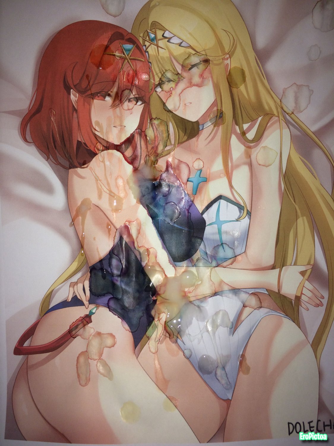 Pyra/Mythra Noclean photo featuring cum tribute - Part 11