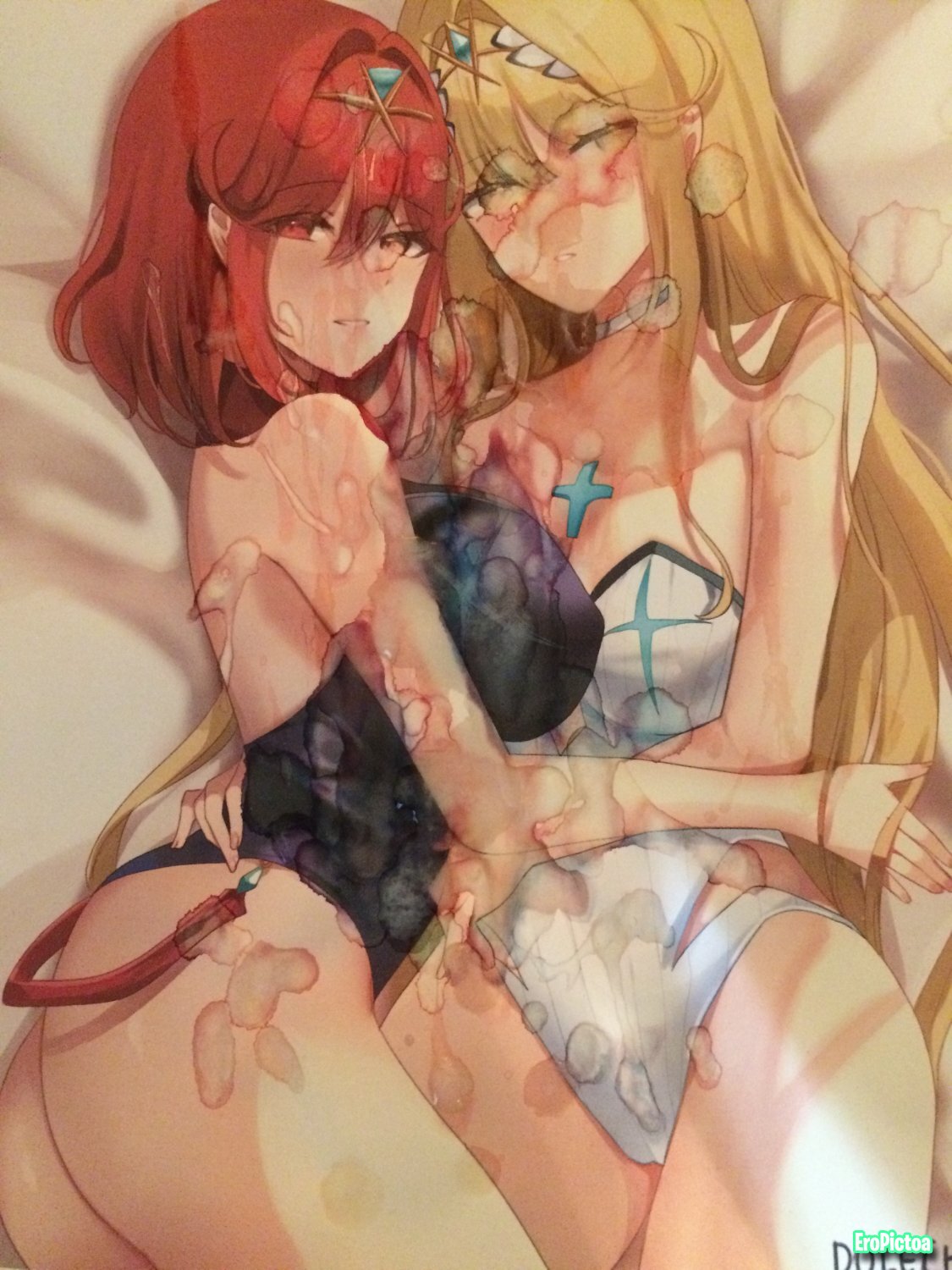 Pyra/Mythra Noclean photo featuring piss tribute - Part 12