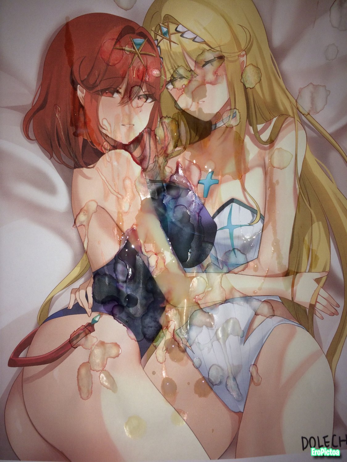 Pyra/Mythra Noclean photo featuring pee tribute - Part 13