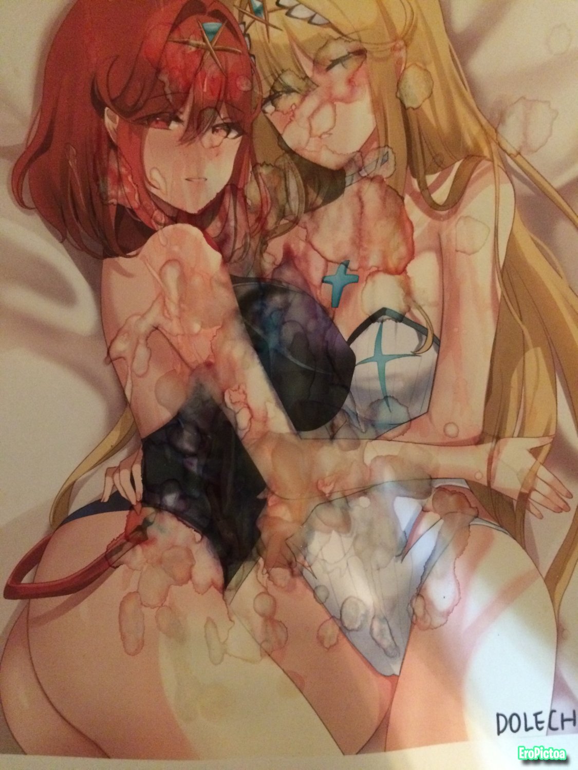 Pyra/Mythra Noclean photo featuring piss tribute - Part 19