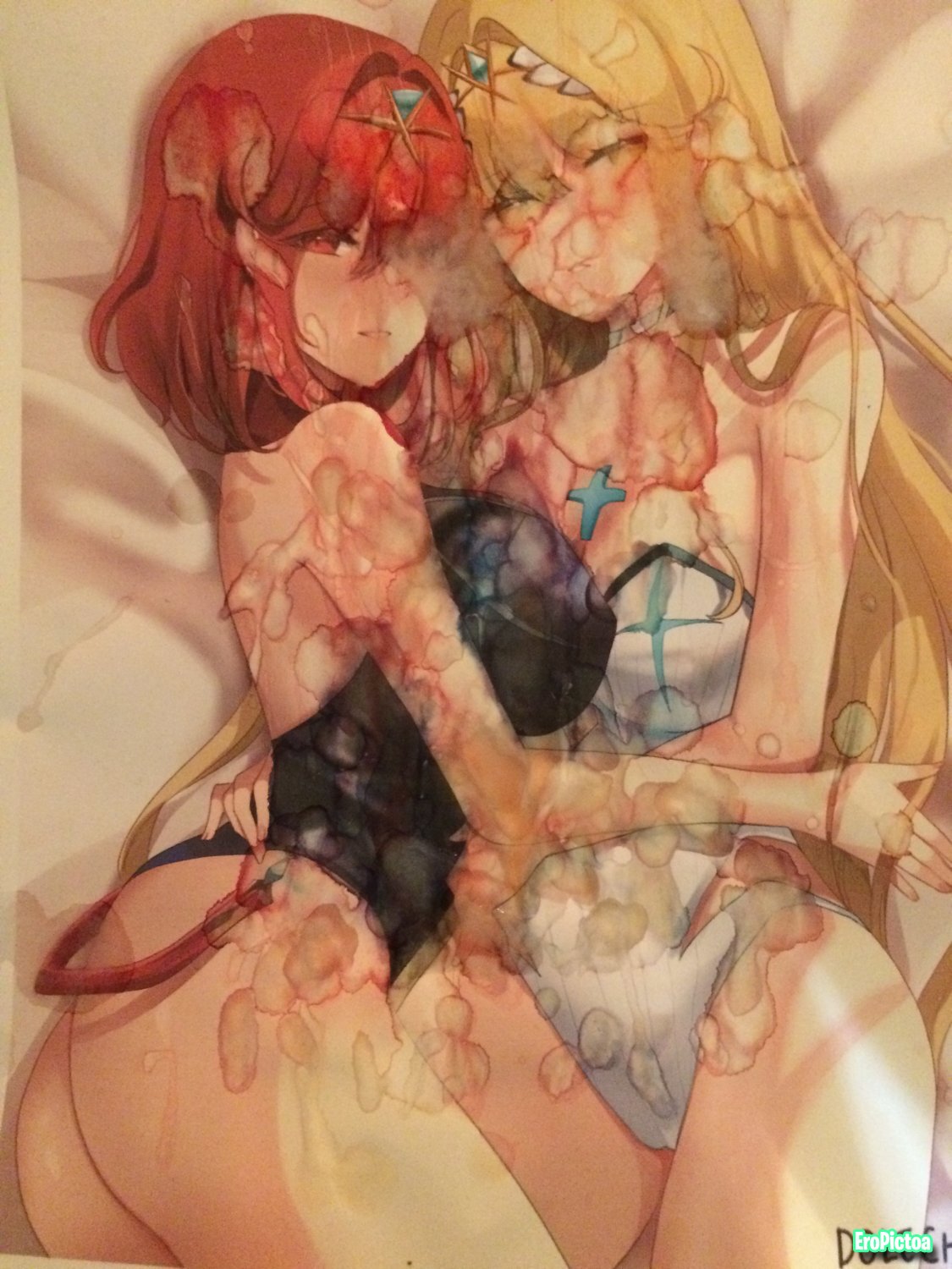 Pyra/Mythra Noclean photo featuring piss tribute - Part 26
