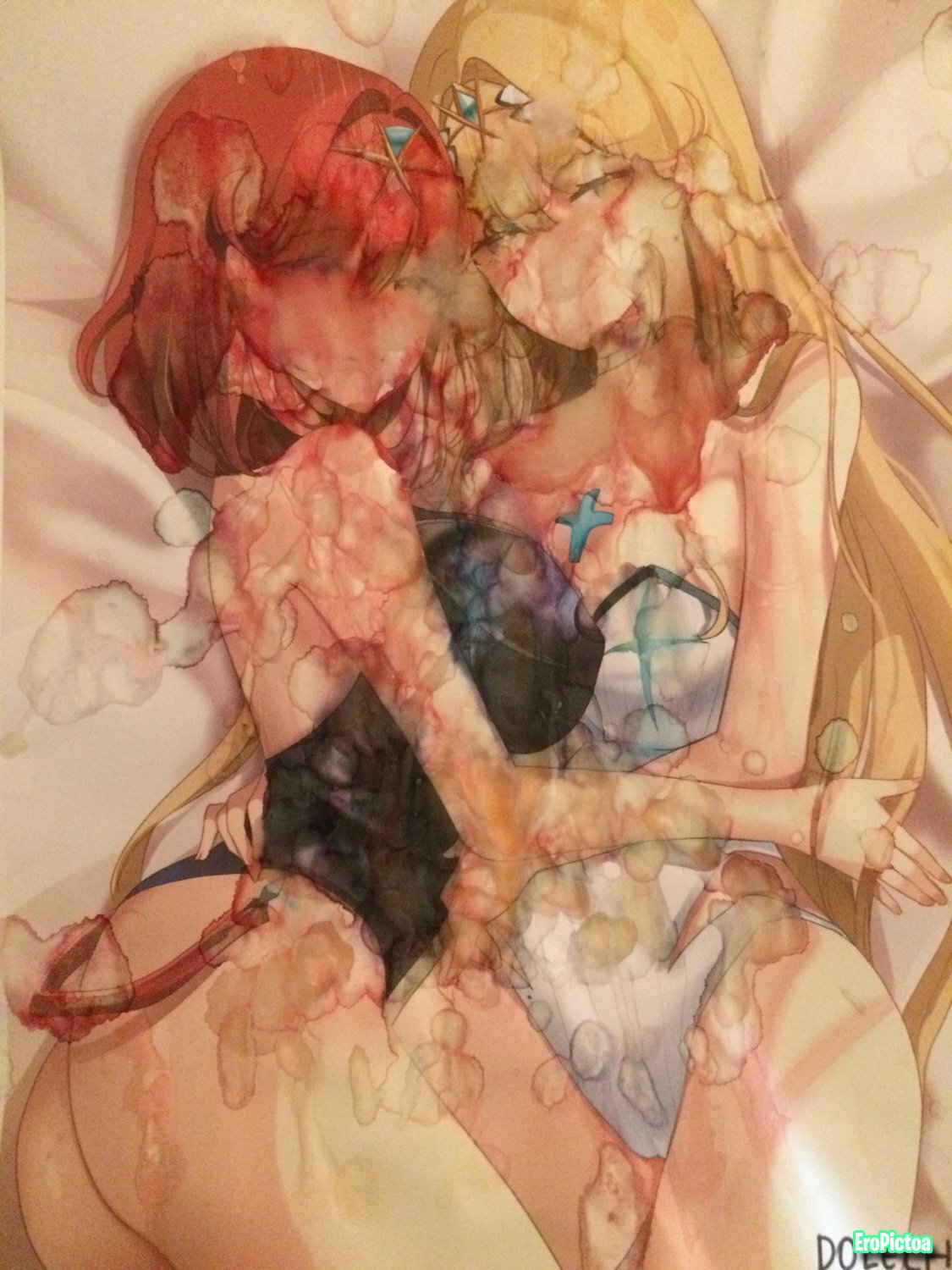 Pyra/Mythra Noclean photo featuring cum tribute - Part 32