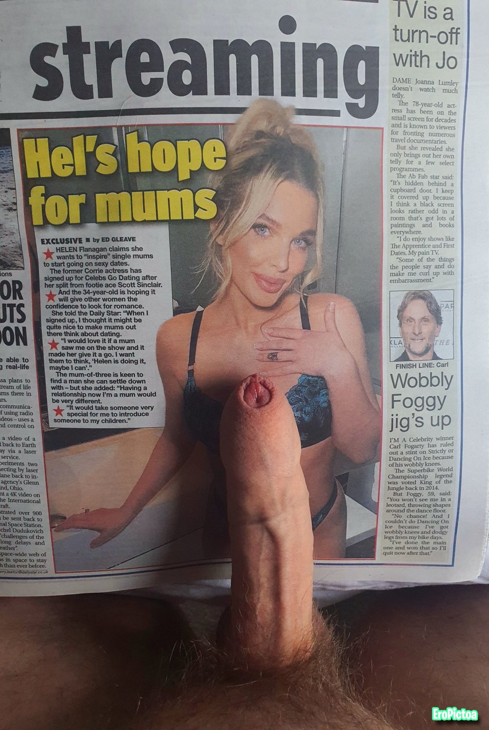 Helen Flanagan (1) photo featuring Newspaper - Part 8
