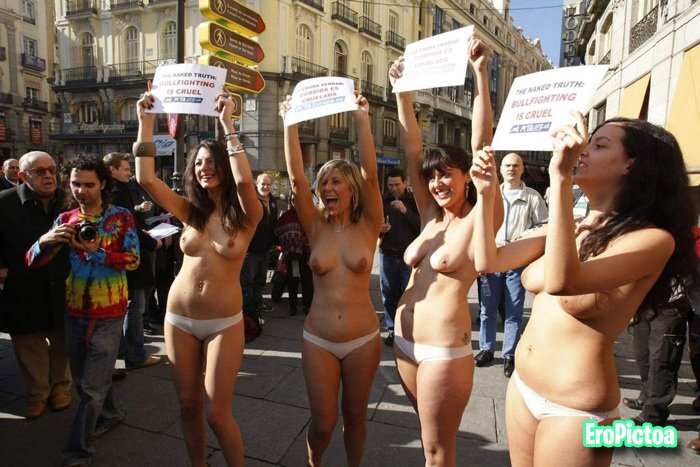 Topless in public 4 photo featuring tits - Part 68
