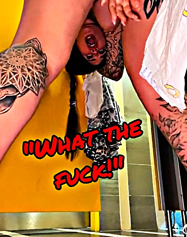 Thumbnail for Nasty Slut Squirts in the MENS Restroom | PUBLIC Disgrace