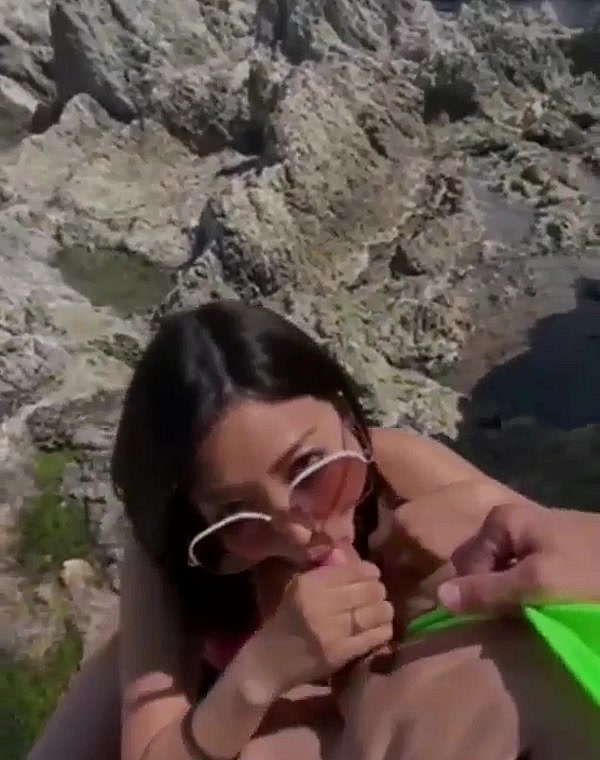 Thumbnail for Hot asian babe takes dick in public