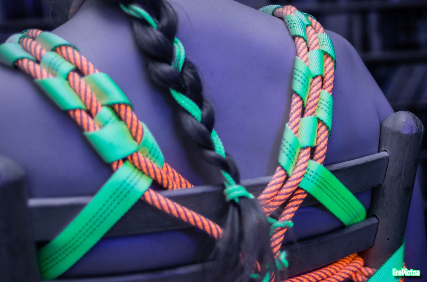 Shibari session Neon Ropes 2 photo Shibari session Neon Ropes 2 photo