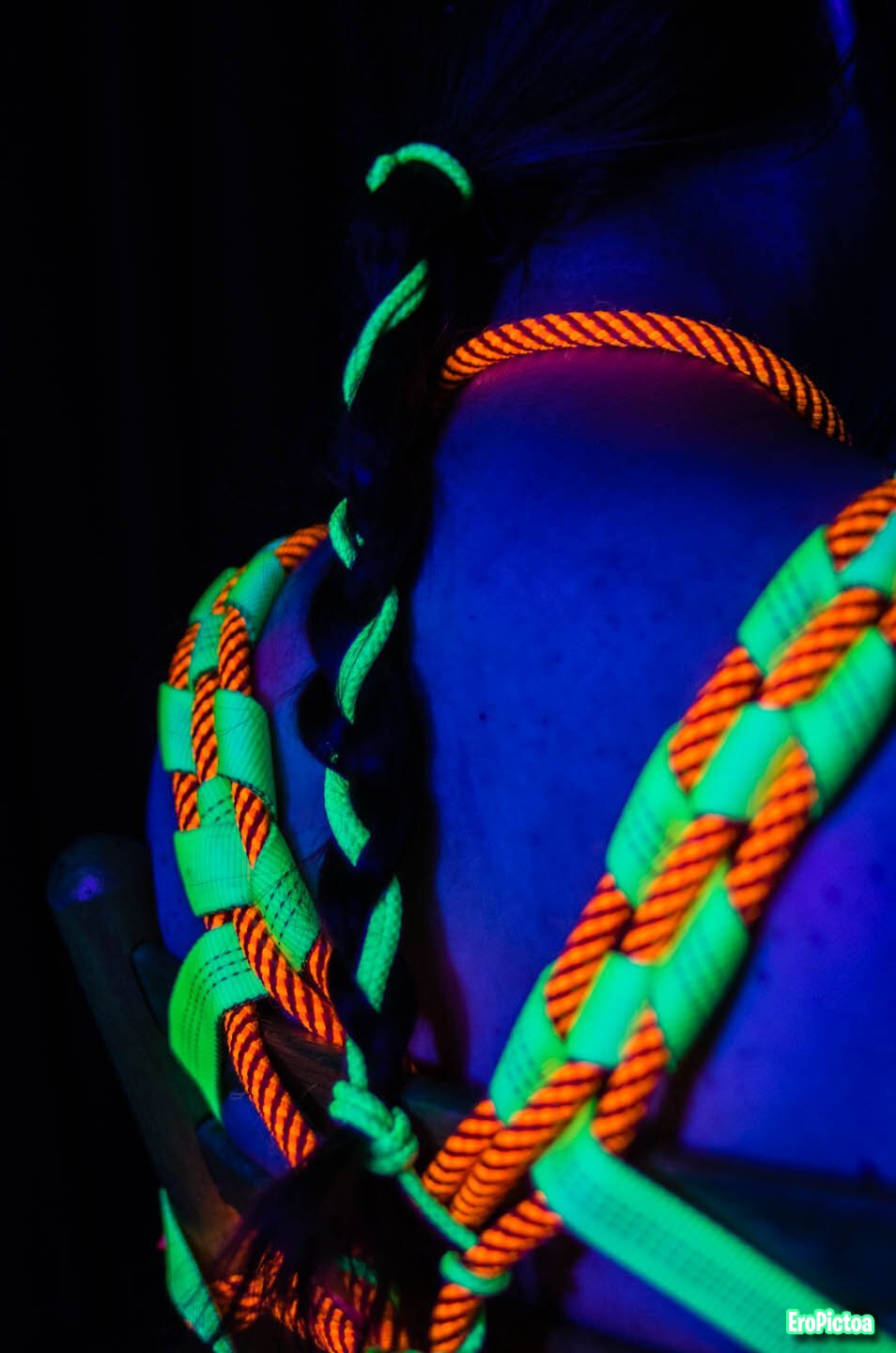 Shibari session Neon Ropes 2 photo Shibari session Neon Ropes 2 photo